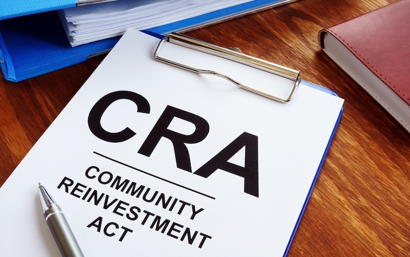 clipboard with the words Community Reinvestment Act